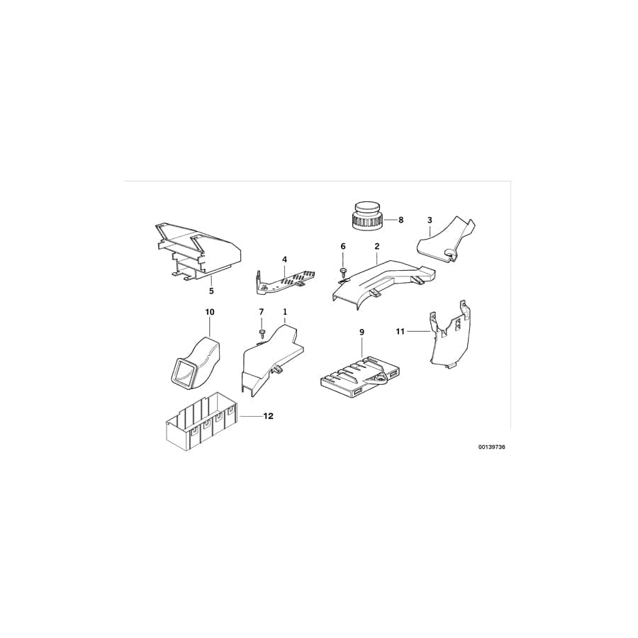 Genuine BMW 61138357810 E36 Front Right Cable Covering (Inc. 320i, 318i & 328i) | Duco Car Parts UK Car Parts