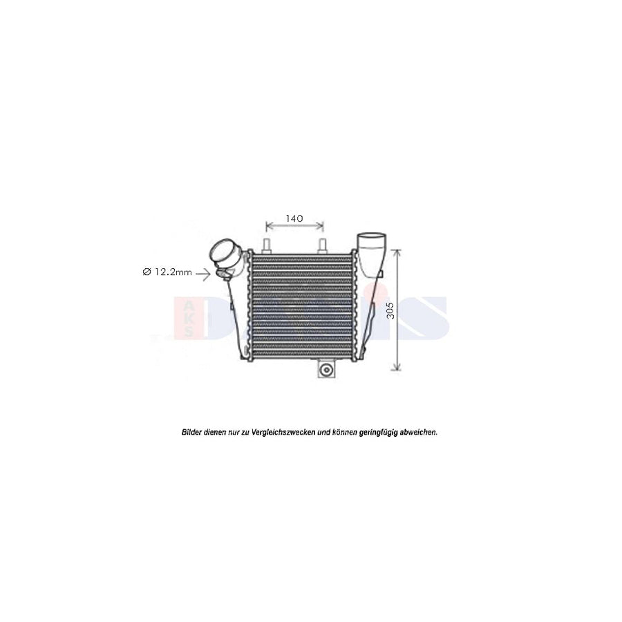 AKS Dasis 487036N Intercooler For Audi A8 D4 (4H2, 4H8, 4Hc, 4Hl) | Duco Car Parts UK
