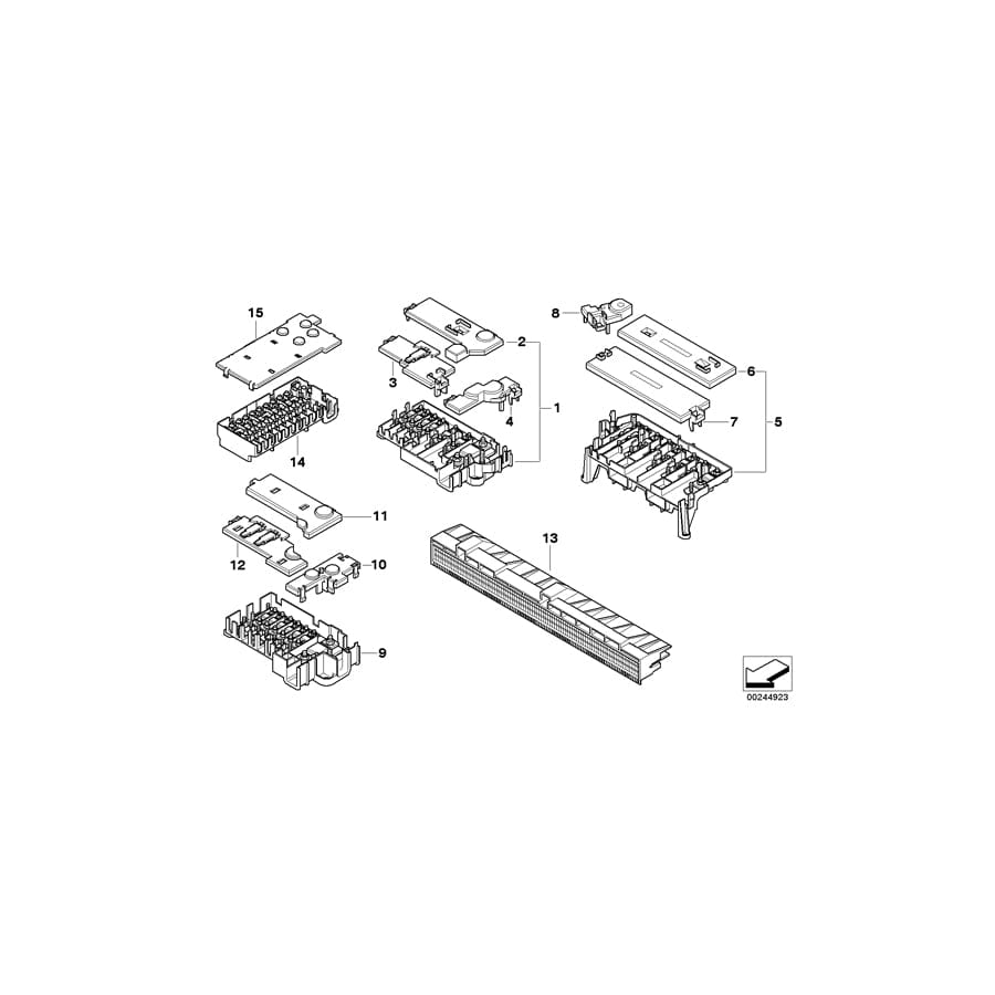 Genuine BMW 61138367251 E38 Cover, Fuse Box (Inc. 740iL, 730i & 750i) | Duco Car Parts UK Car Parts