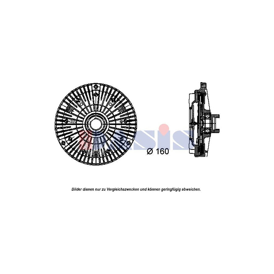 AKS Dasis 058012N Fan Clutch For BMW 7 (E38) | Duco Car Parts UK