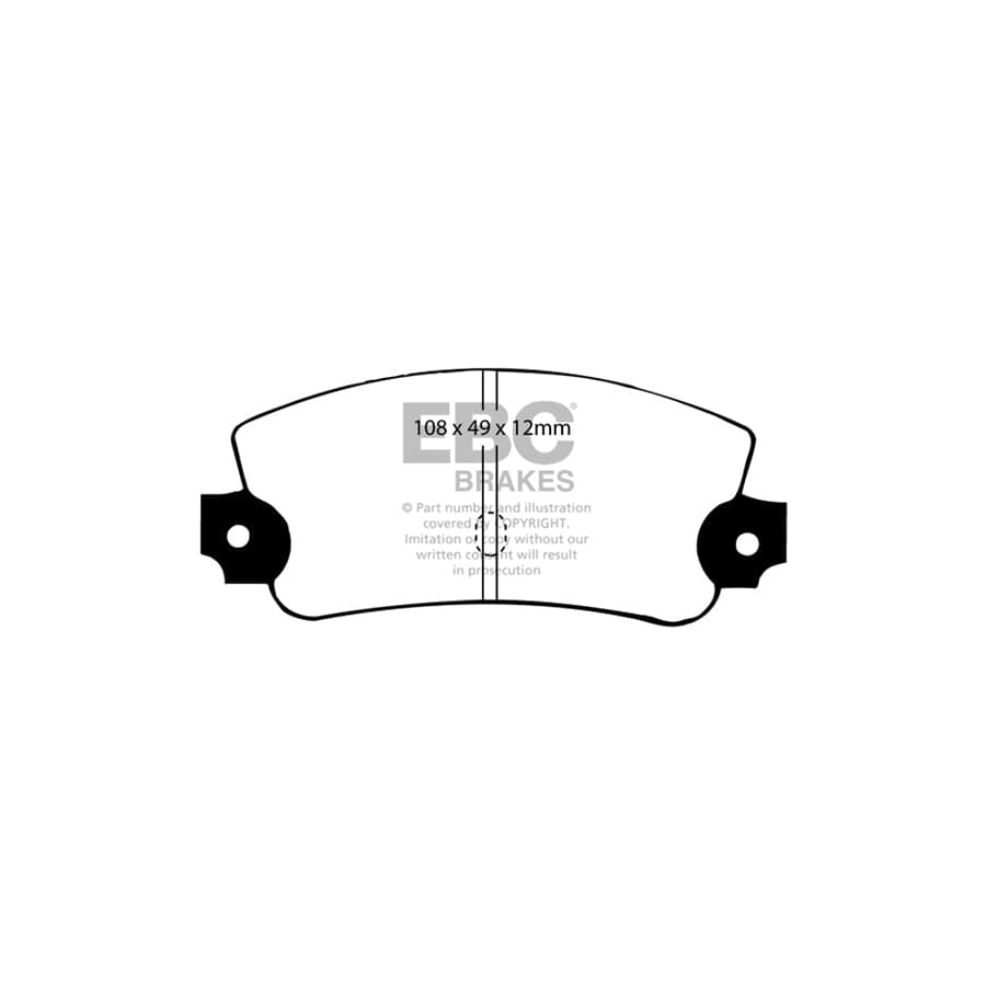 EBC PDKR483 Lancia Seat Ultimax Rear Brake Pad & Plain Disc Kit - Bendix Caliper 2 | Duco Car Parts UK Car Parts