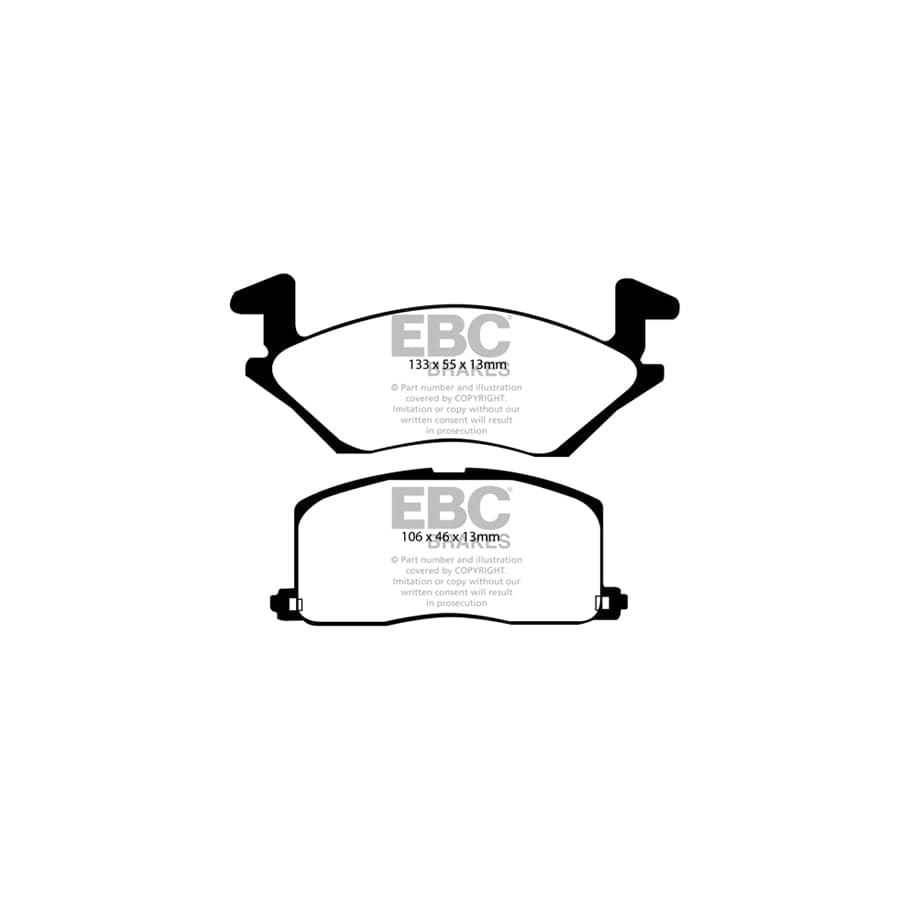 EBC PDKF2008 Toyota Starlet Ultimax Front Brake Pad & Plain Disc Kit 2 | Duco Car Parts UK Car Parts