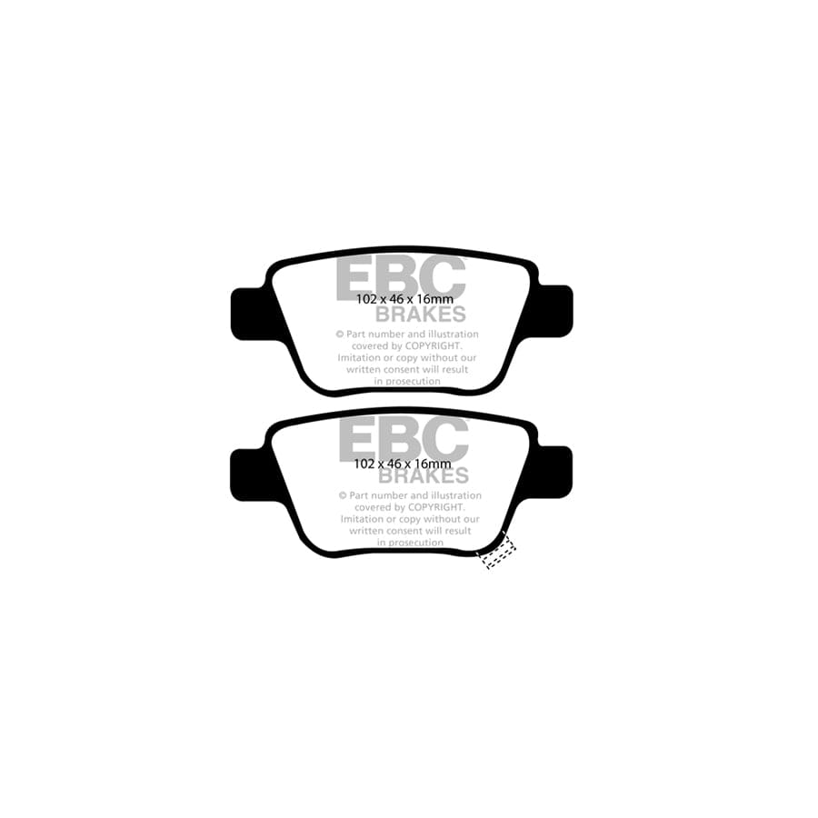 EBC PDKR844 Toyota Avensis Ultimax Rear Brake Pad & Plain Disc Kit 2 | Duco Car Parts UK Car Parts