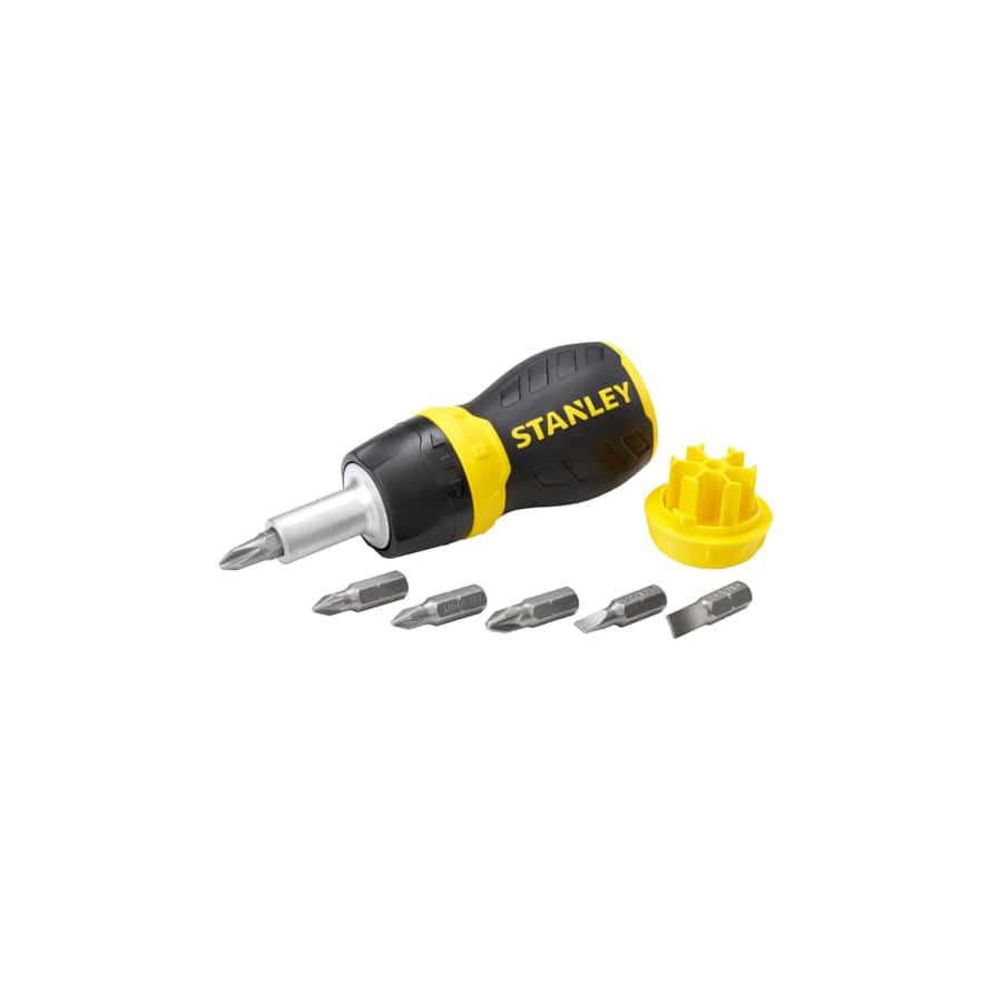 STANLEY® STA066358 Multibit Ratchet Stubby & Bits | Duco Car Parts UK