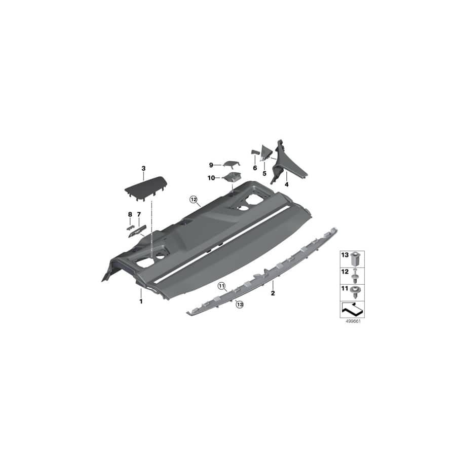 Genuine BMW 51469493085 G16 Cover, Belt Outlet, Left ANTHRAZIT (Inc. 840i, 840iX & 840dX) | Duco Car Parts UK Car Parts