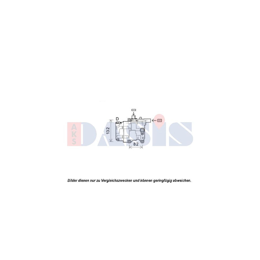 AKS Dasis 851988N Compressor, Air Conditioning For Toyota Auris | Duco Car Parts UK