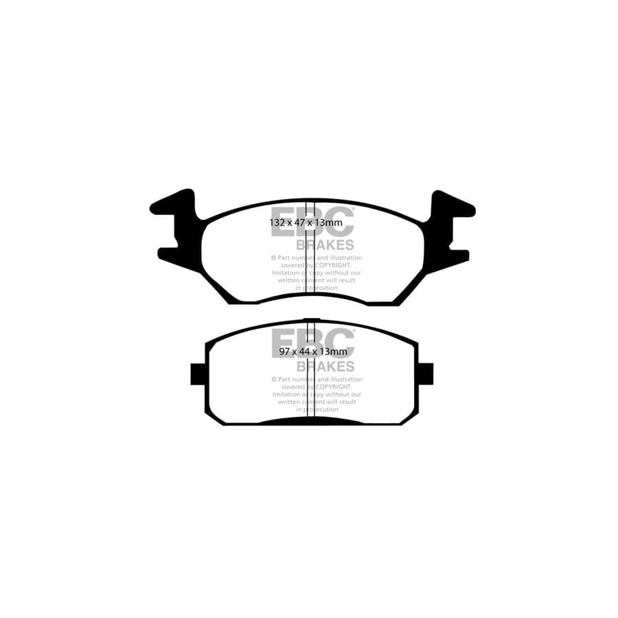 EBC PDKF2007 Toyota Starlet Ultimax Front Brake Pad & Plain Disc Kit 2 | Duco Car Parts UK Car Parts
