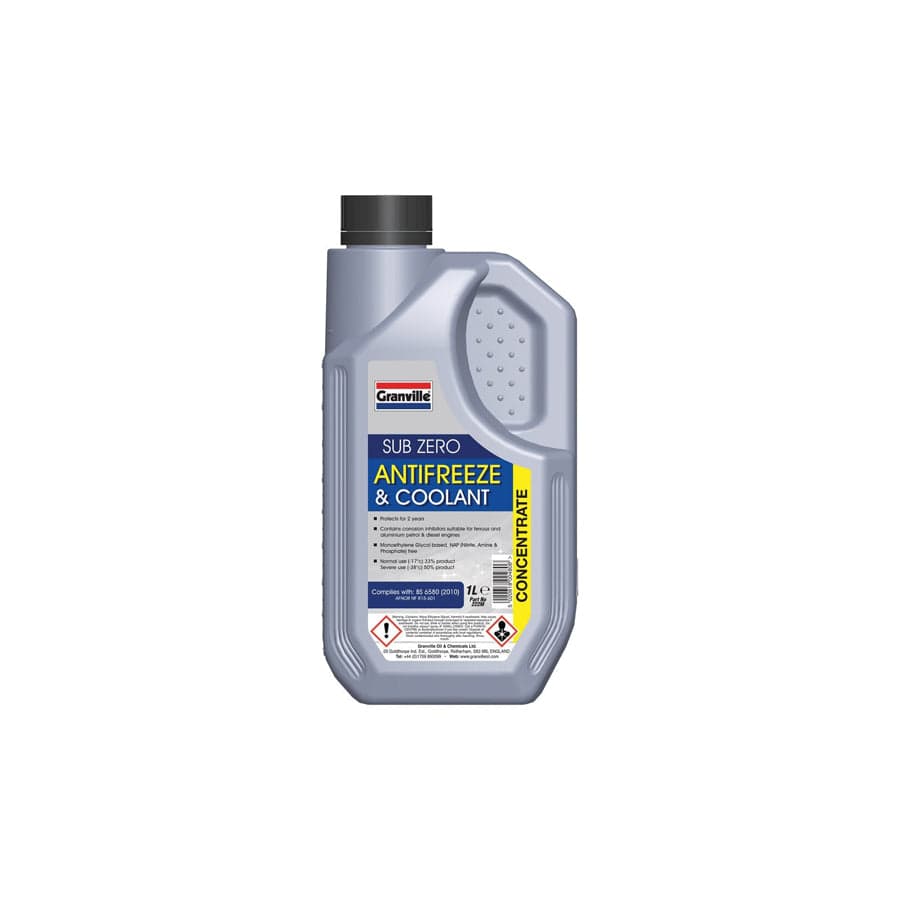 GRANVILLE 7100075 Sub Zero Blue Coolant Concentrate - 1 Litre | Duco Car Parts UK UK