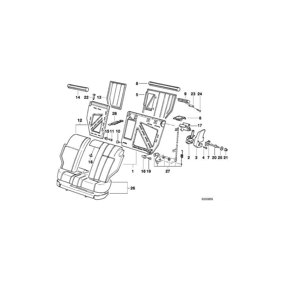 Genuine BMW 52208133498 E34 Bush Bearing Inner Right (Inc. 530i, 518i & 540i) | Duco Car Parts UK Car Parts