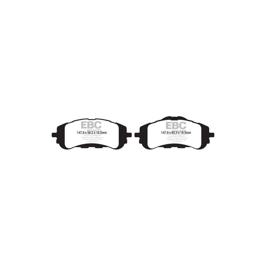 EBC PDKF2346 Peugeot 308 Ultimax Front Brake Pad & Plain Disc Kit - Bosch/ATE Caliper 2 | Duco Car Parts UK Car Parts