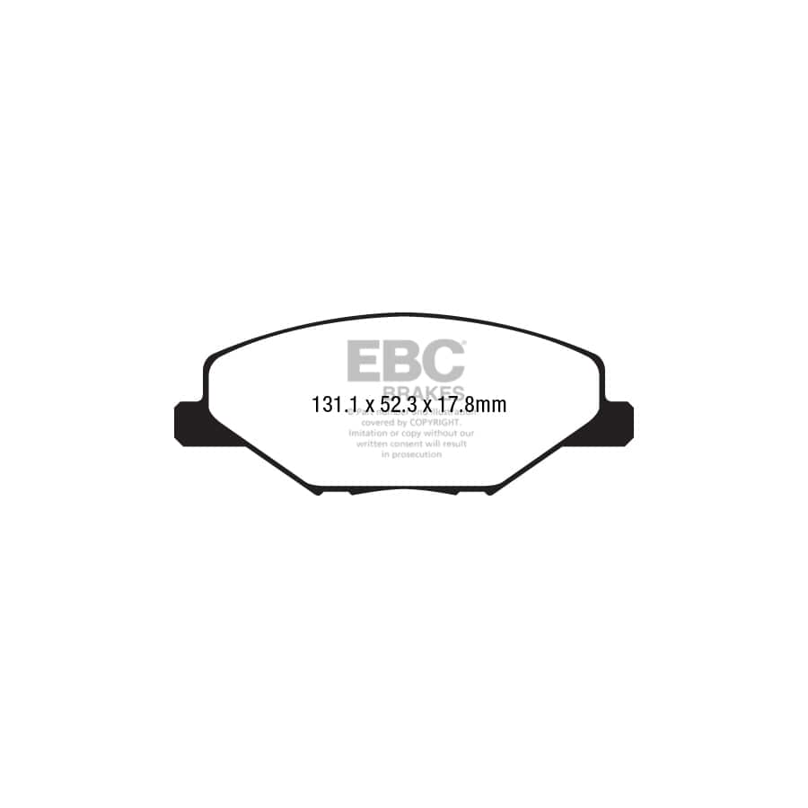 EBC PDKF2349 Skoda Fabia (NJ) Ultimax Front Brake Pad & Plain Disc Kit - Girling/TRW Caliper 2 | Duco Car Parts UK Car Parts