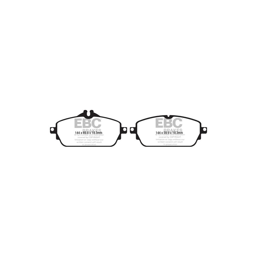 EBC PDKF2348 Mercedes-Benz W/S/C/A205 W/S213 A/C238 Ultimax Front Brake Pad & Plain Disc Kit - ATE/TRW Caliper 2 | Duco Car Parts UK Car Parts