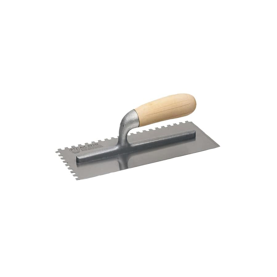 Faithfull FAI822 822 Adhesive Trowel Serrated Edge 6mm Wooden Handle 11 x 4.3/4in | Duco Car Parts UK
