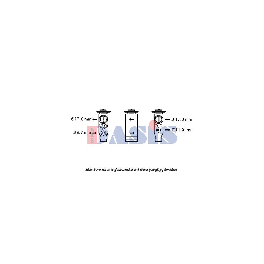 AKS Dasis 840138N Ac Expansion Valve For Citroën C4 | Duco Car Parts UK