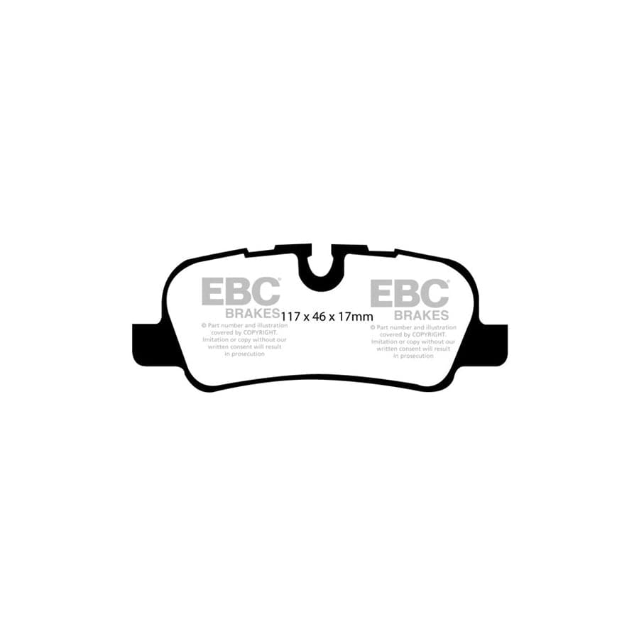 EBC PDKR497 Land Rover Ultimax Rear Brake Pad & Plain Disc Kit - TRW Caliper 2 | Duco Car Parts UK Car Parts
