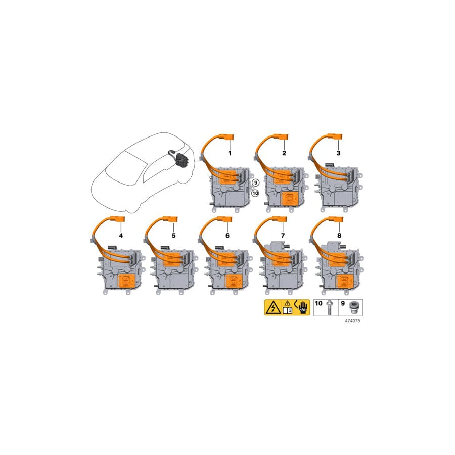 Genuine BMW 61449454889 I01 I01 Control Unit, Kle Convenience Charging ACDC 1PH (Inc. i3s 120Ah, i3s 94Ah & i3 94Ah) | Duco Car Parts UK Car Parts