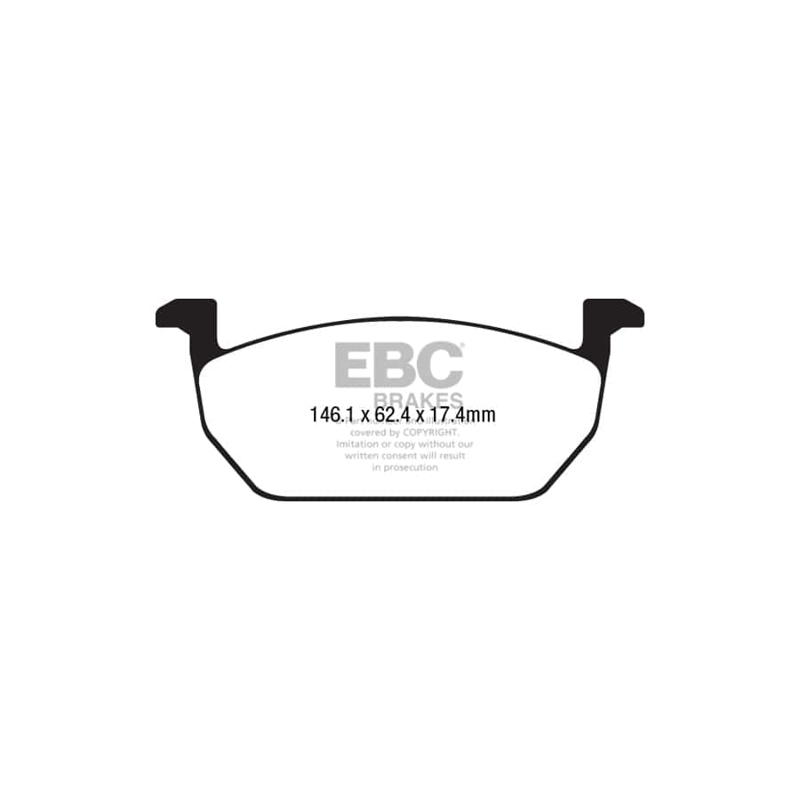 EBC PDKF2358 Seat Skoda VW Ultimax Front Brake Pad & Plain Disc Kit - TRW/ATE Caliper 2 | Duco Car Parts UK Car Parts