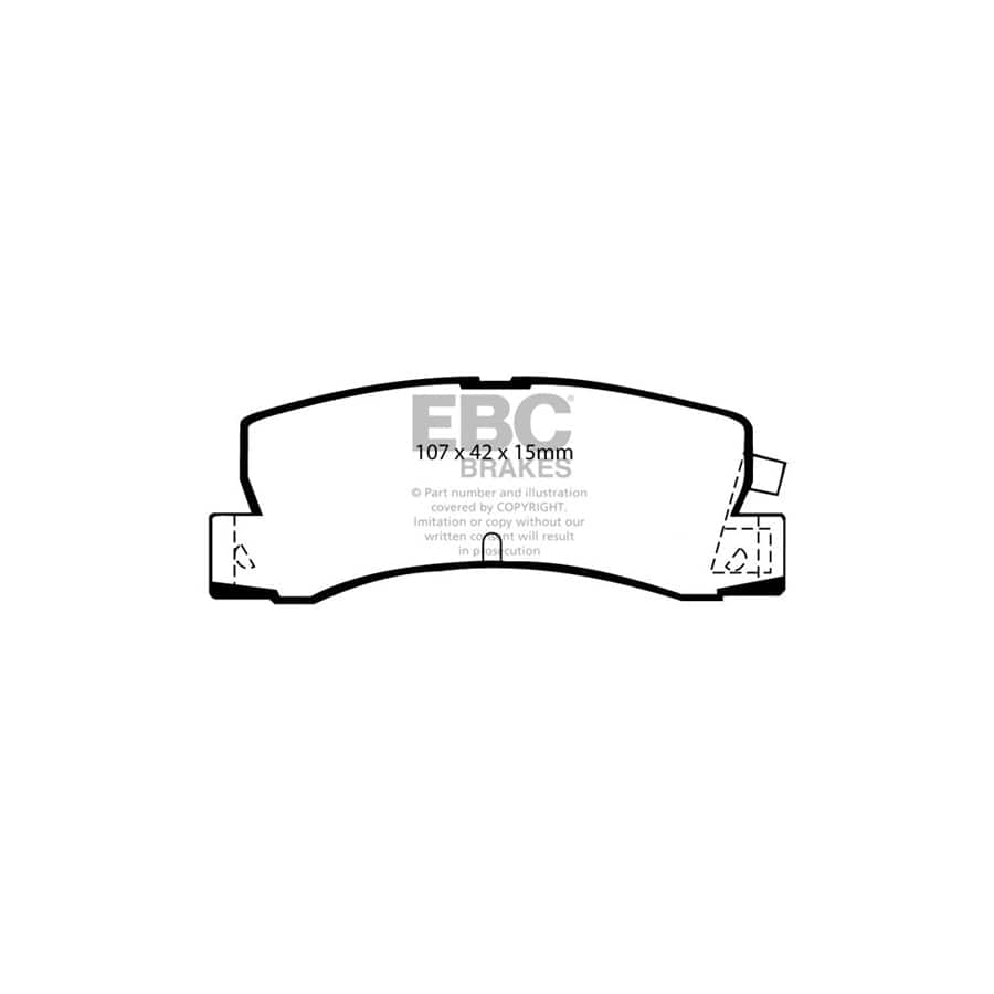 EBC PDKR861 Toyota Corolla Ultimax Rear Brake Pad & Plain Disc Kit - Akebono Caliper 2 | Duco Car Parts UK Car Parts