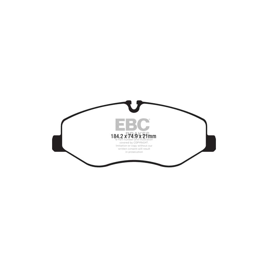 EBC PDKF2357 Mercedes-Benz W447 Ultimax Front Brake Pad & Plain Disc Kit - Brembo Caliper 2 | Duco Car Parts UK Car Parts