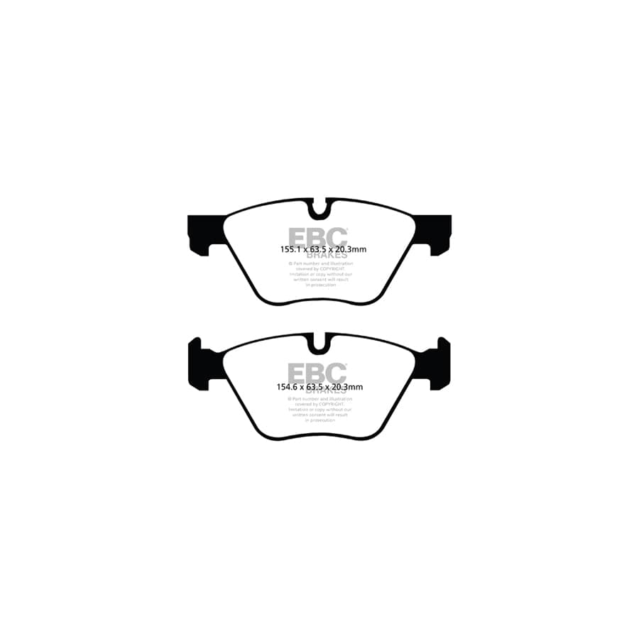EBC PDKF237 BMW Ultimax Front Brake Pad & Plain Disc Kit - TRW/ATE Caliper 2 | Duco Car Parts UK Car Parts