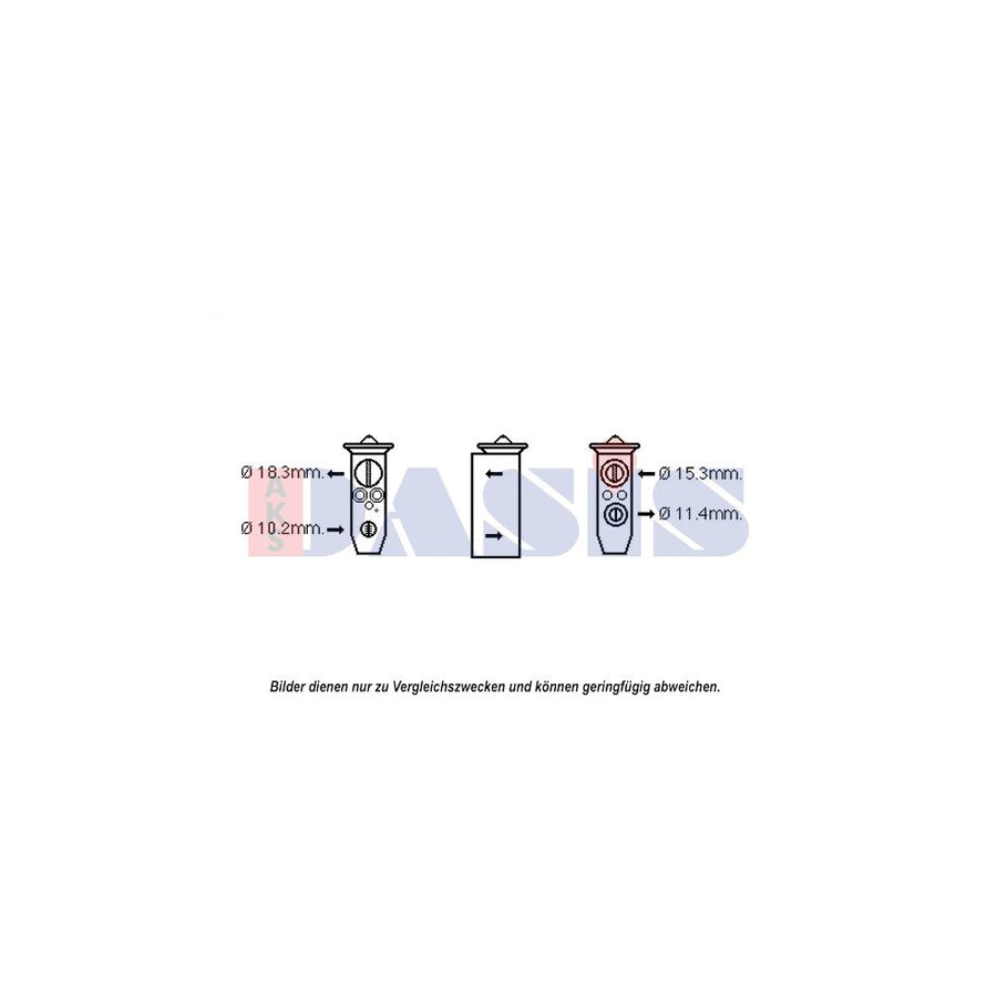 AKS Dasis 840193N Ac Expansion Valve For Nissan Pathfinder II (R50) | Duco Car Parts UK