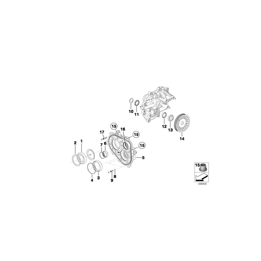 Genuine BMW 23008419619 BMW Lock Ring RH SIDE COVER (Inc. & M6 GT3) | Duco Car Parts UK Car Parts