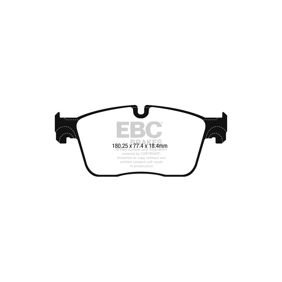 EBC PDKF2376 Jaguar Ultimax Front Brake Pad & Plain Disc Kit - ATE Caliper 2 | Duco Car Parts UK Car Parts