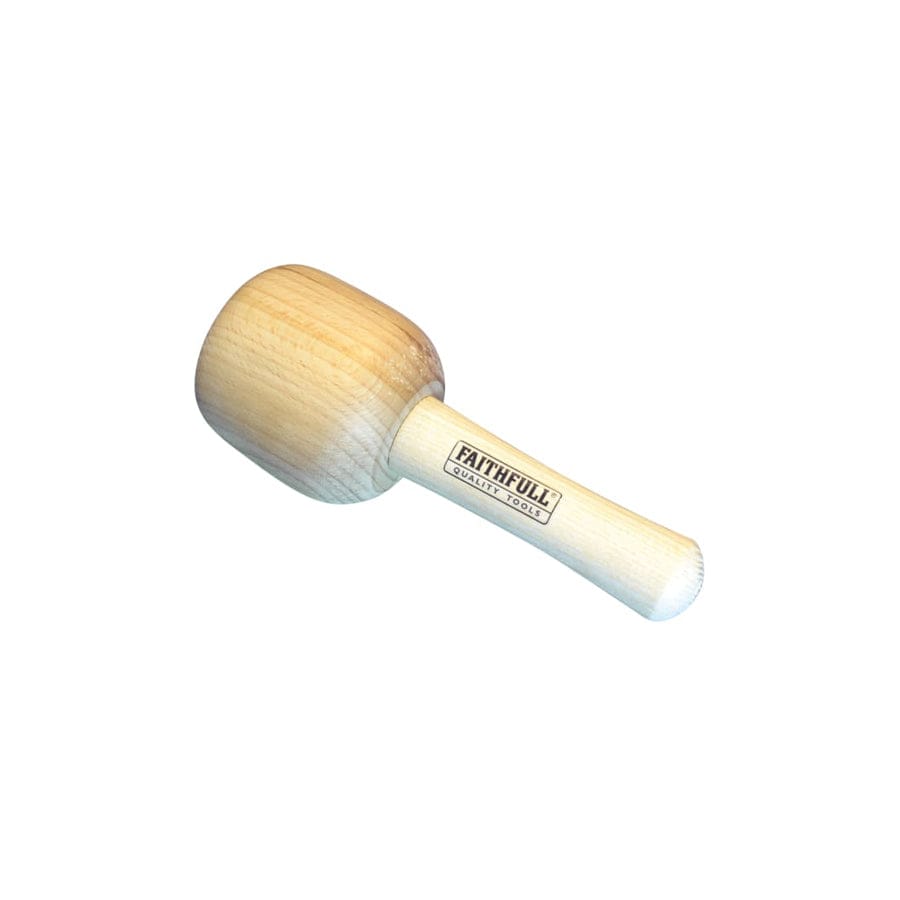 Faithfull FAICM90HD Heavy-Duty Carver's Mallet Beech 90mm | Duco Car Parts UK