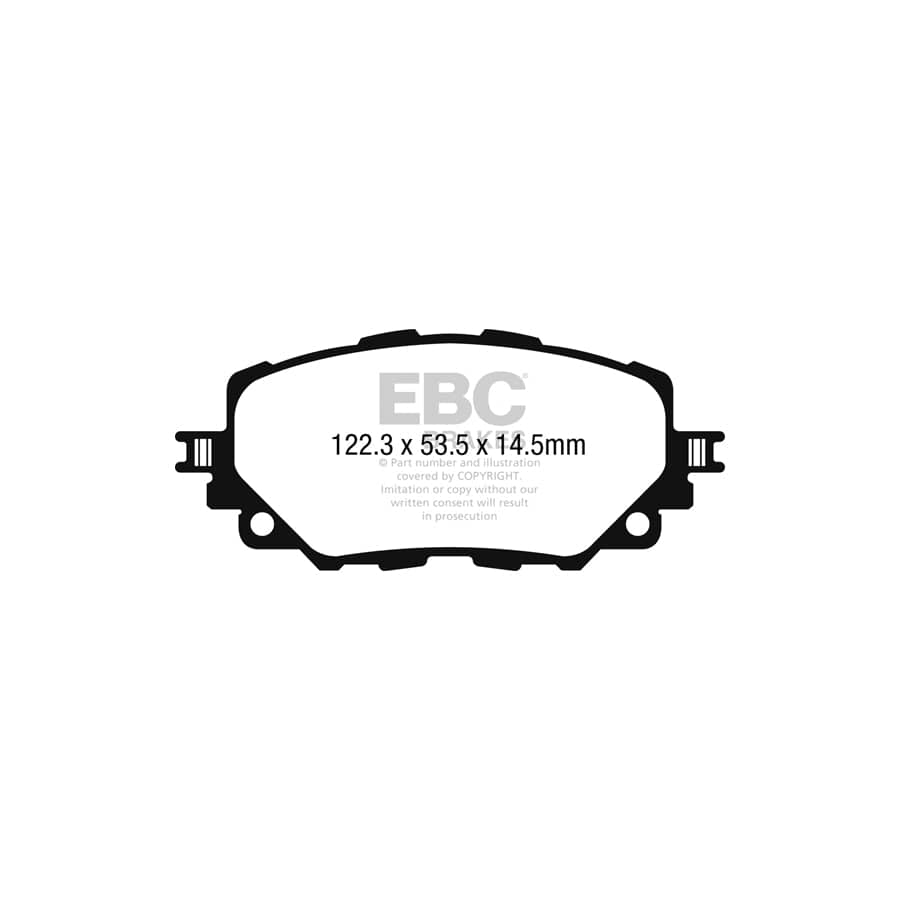 EBC PDKF2384 Fiat Mazda Ultimax Front Brake Pad & Plain Disc Kit - Sumitomo Caliper (Inc. 124 Spider & MX5) 2 | Duco Car Parts UK Car Parts