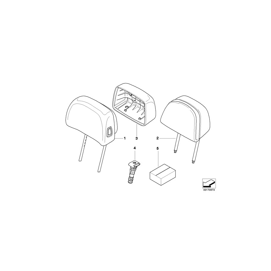 Genuine BMW 52103453568 E83 Guide Right GRAU (Inc. X3 3.0sd, X3 3.0si & X3 2.0i) | Duco Car Parts UK