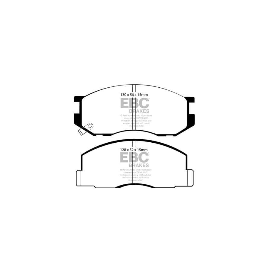 EBC PDKF2041 Toyota Lite-Ace Ultimax Front Brake Pad & Plain Disc Kit 2 | Duco Car Parts UK Car Parts