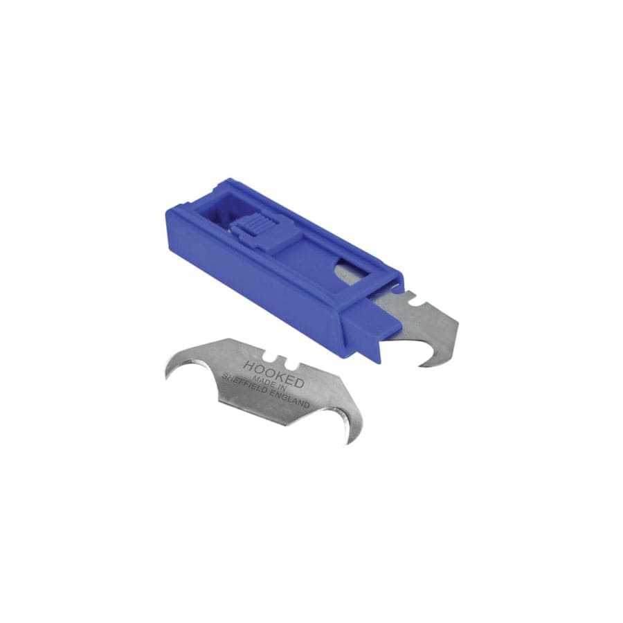 Faithfull FAITKB10UKH Heavy-Duty Hooked Trimming Knife Blades (Pack 10) | Duco Car Parts UK