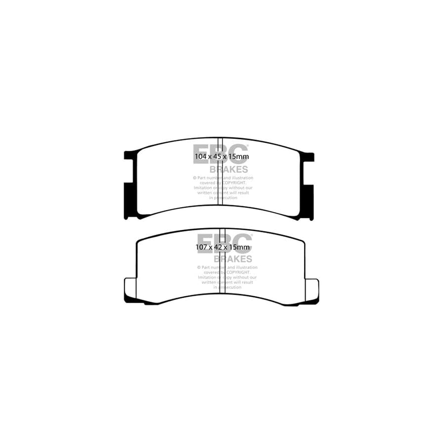 EBC PDKR529 Lotus Toyota Ultimax Rear Brake Pad & Plain Disc Kit 2 | Duco Car Parts UK Car Parts