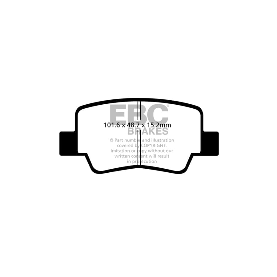 EBC PDKR881 Toyota Verso Ultimax Rear Brake Pad & Plain Disc Kit 2 | Duco Car Parts UK Car Parts