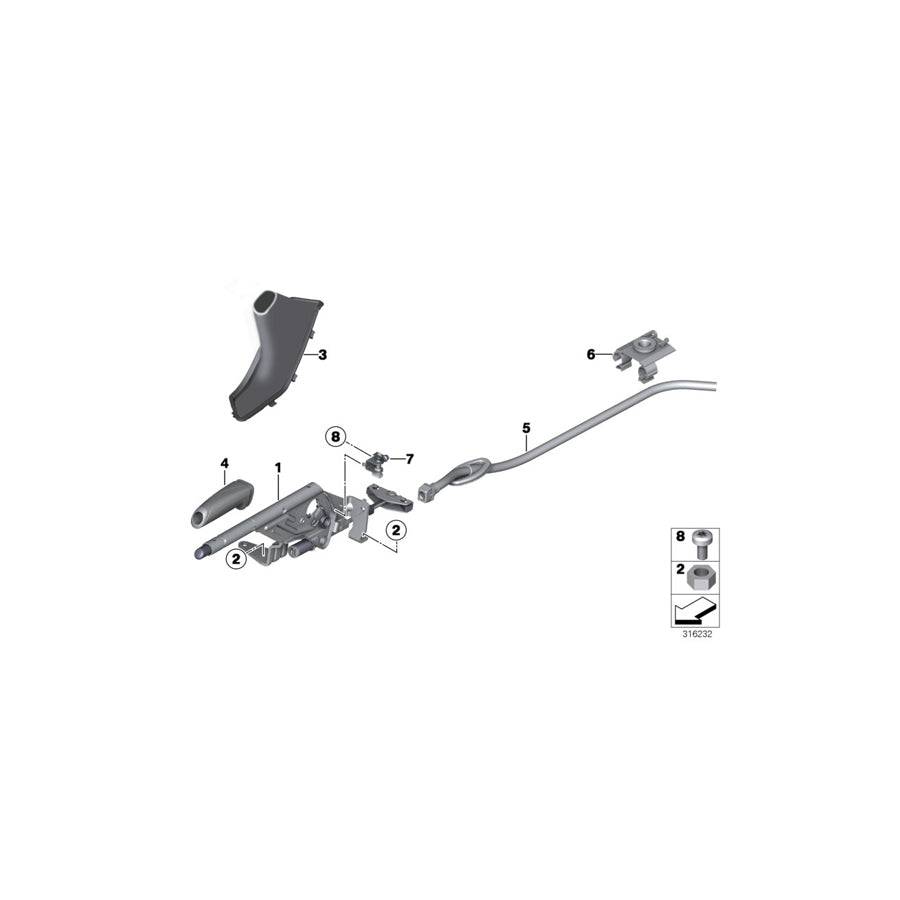 Genuine BMW 34402284874 F83 F82 Clip Retainer (Inc. M4, M3 & M4 GTS) | Duco Car Parts UK