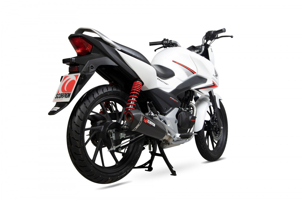 Scorpion RHA182SYSCEO Honda CB125 F Serket Taper Full System - Carbon Fibre Sleeve | Duco Car Parts UK UK