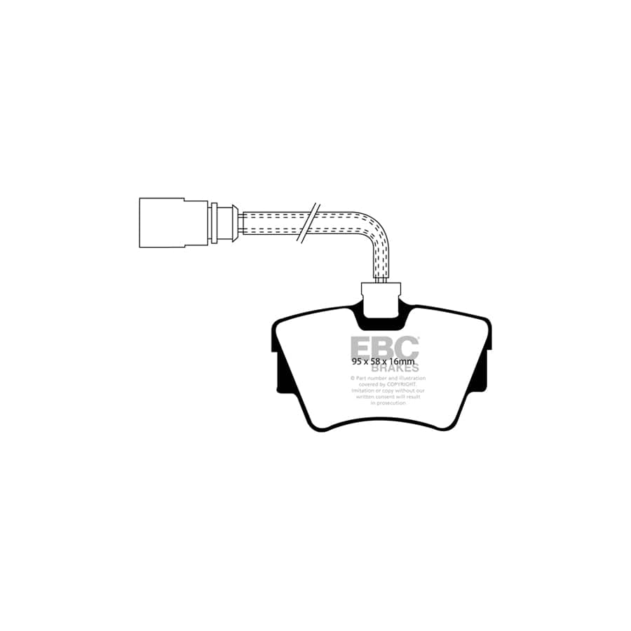 EBC PDKR890 VW Caravelle Ultimax Rear Brake Pad & Plain Disc Kit - Girling/TRW Caliper 2 | Duco Car Parts UK Car Parts
