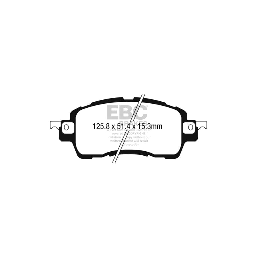 EBC PDKF2395 Mazda 2 Ultimax Front Brake Pad & Plain Disc Kit 2 | Duco Car Parts UK Car Parts