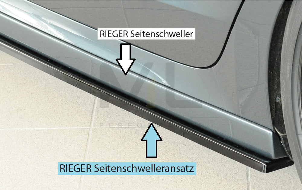 Rieger 00088252 Skoda NX Side Skirt Splitter (Octavia RS & Octavia) 2 | Duco Car Parts UK Car Parts