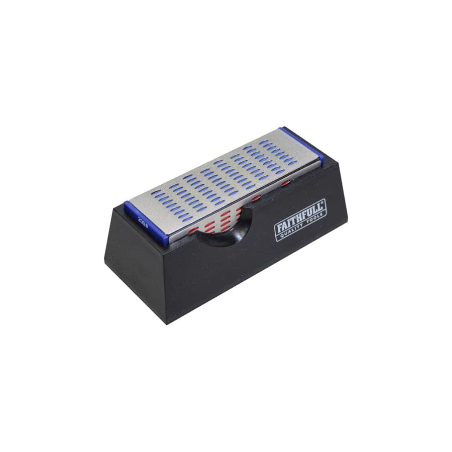 Faithfull FAIDWQUAD Diamond Sharpening Stone 4 Sided 150 x 50 x 50mm | Duco Car Parts UK
