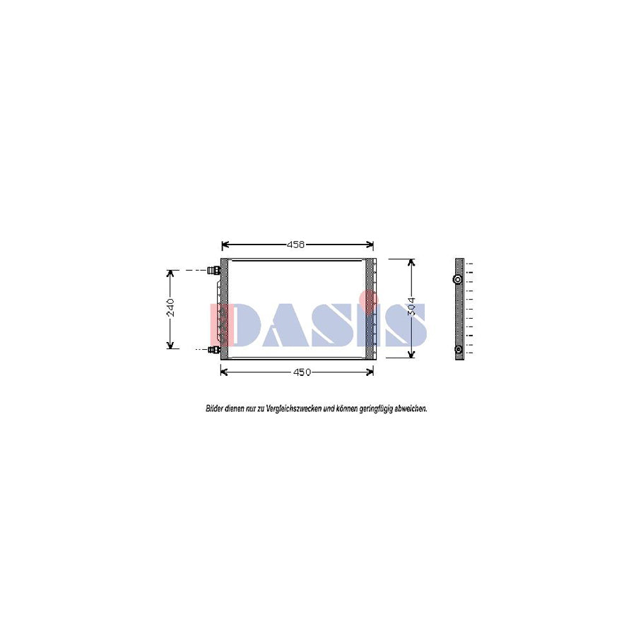 AKS Dasis 546210N Air Conditioning Condenser | Duco Car Parts UK