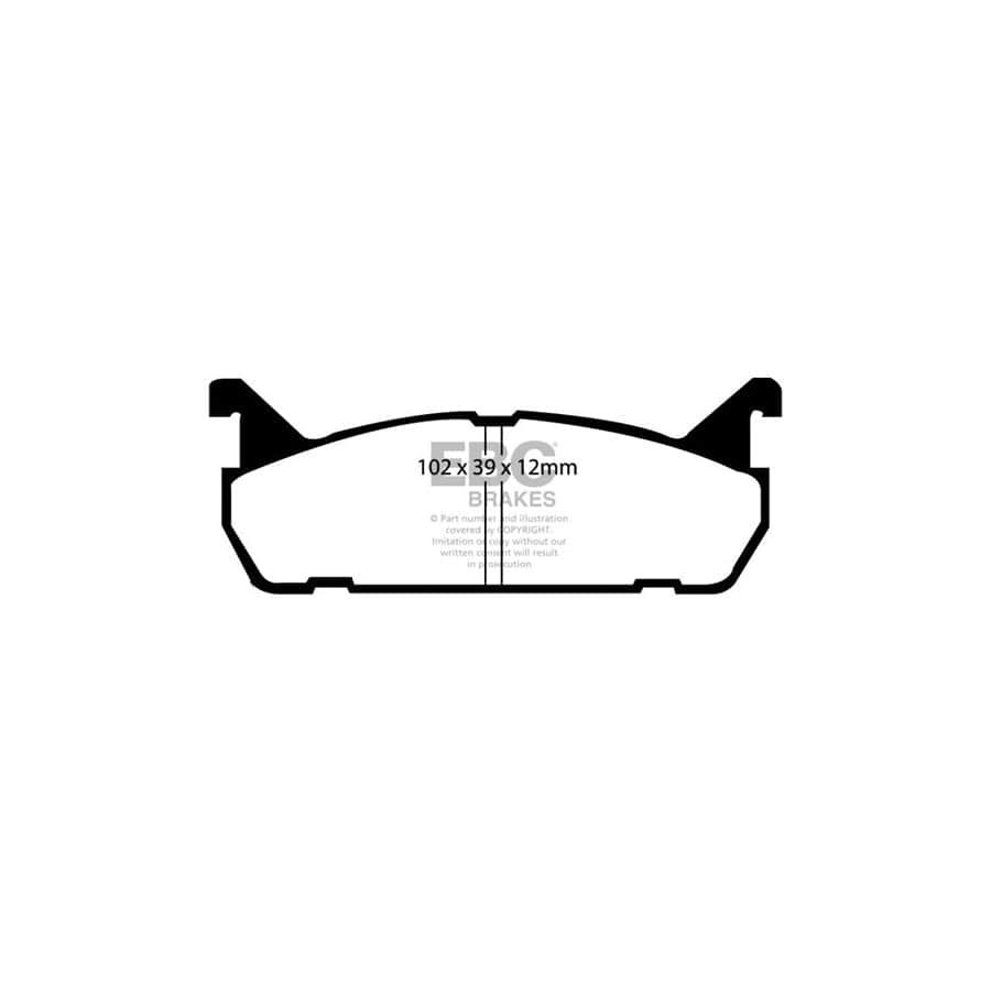 EBC PDKR542 Mazda Ultimax Rear Brake Pad & Plain Disc Kit - Akebono Caliper (Inc. Mazda 323 & MX5 Mk1) 2 | Duco Car Parts UK Car Parts