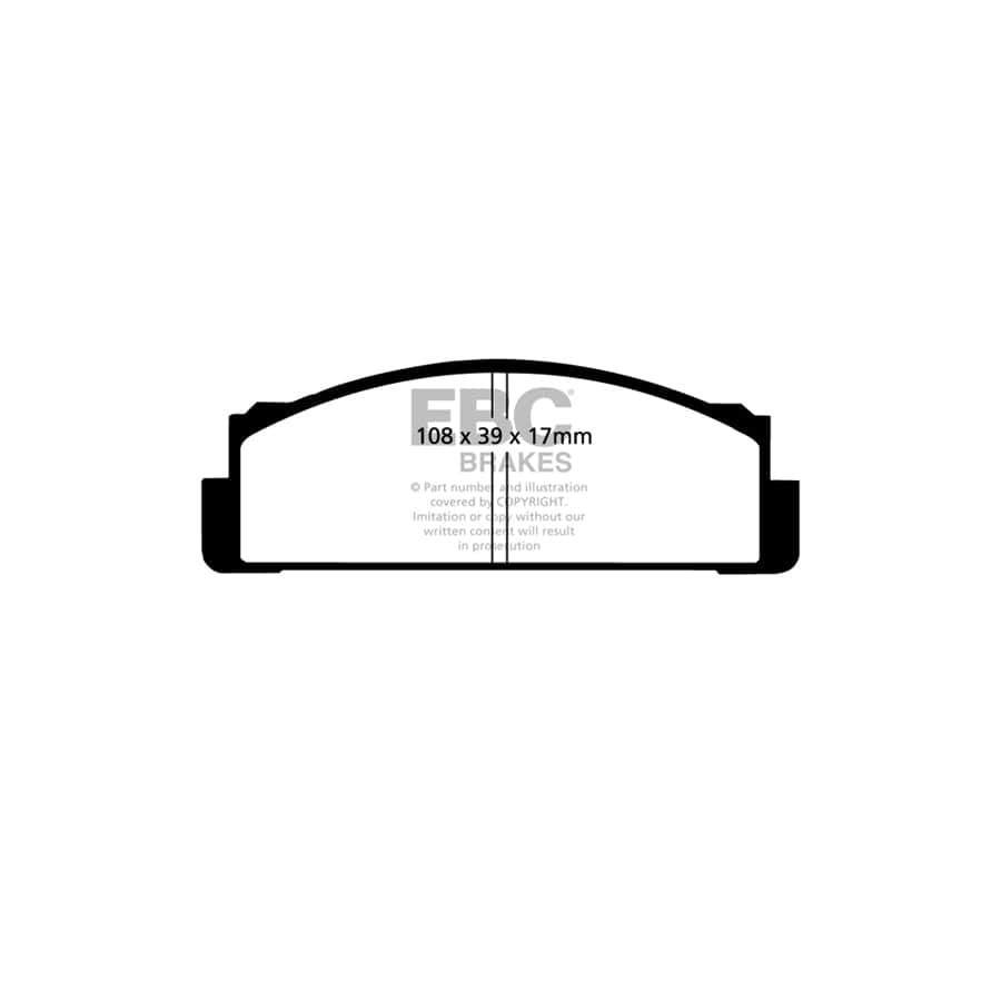 EBC PDKF206 Abarth Fiat Lancia Seat Ultimax Front Brake Pad & Plain Disc Kit - Bendix Caliper 2 | Duco Car Parts UK Car Parts
