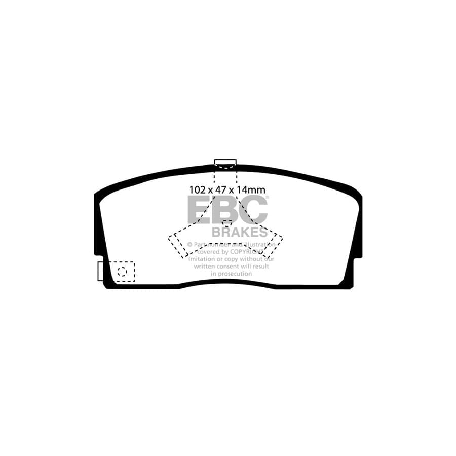 EBC PDKF558 Daihatsu Ultimax Front Brake Pad & Plain Disc Kit - Akebono Caliper (Inc. Applause & Charade) 2 | Duco Car Parts UK Car Parts