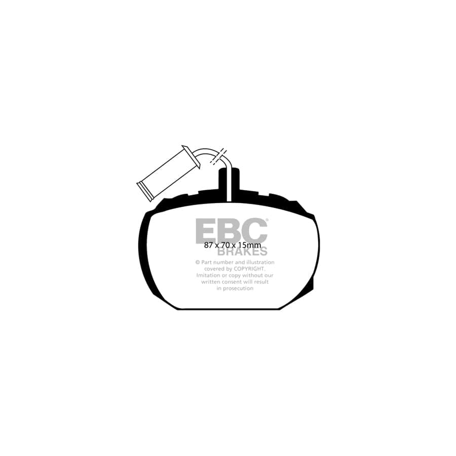 EBC PDKF1731 Rover SD1 Ultimax Front Brake Pad & Plain Disc Kit 2 | Duco Car Parts UK Car Parts