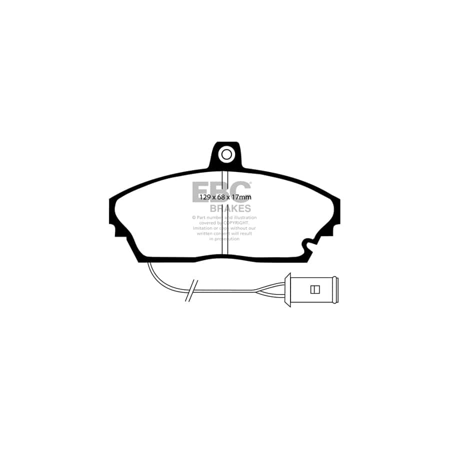 EBC PDKF1738 Rover 800 Ultimax Front Brake Pad & Plain Disc Kit - Girling/TRW Caliper 2 | Duco Car Parts UK Car Parts