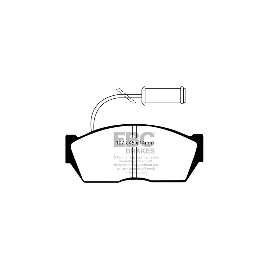 EBC PDKF1736 Rover 200 Ultimax Front Brake Pad & Plain Disc Kit 2 | Duco Car Parts UK Car Parts