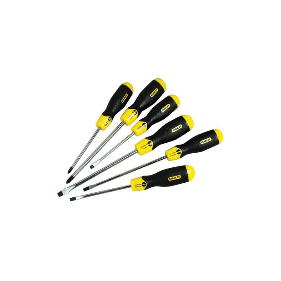 STANLEY® STA598001 Cushion Grip Screwdriver Set, 6 Piece | Duco Car Parts UK