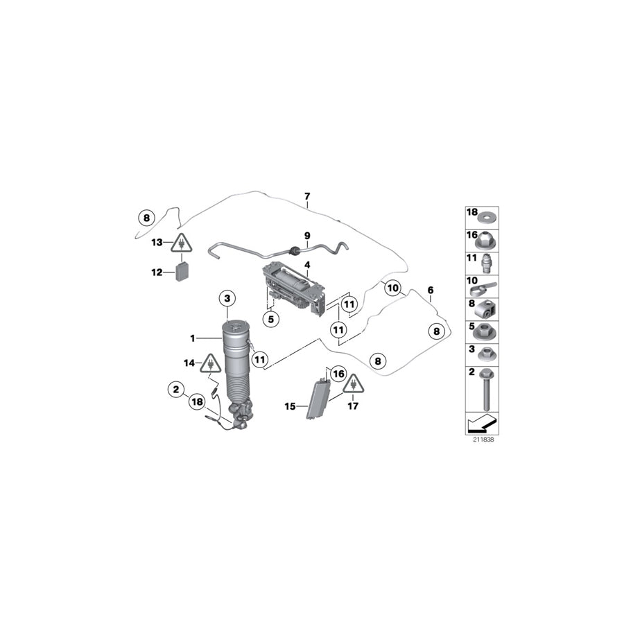 Genuine BMW 37206850594 F01 F02 Vent Tubing (Inc. 730d, 750LdX & 740d) | Duco Car Parts UK