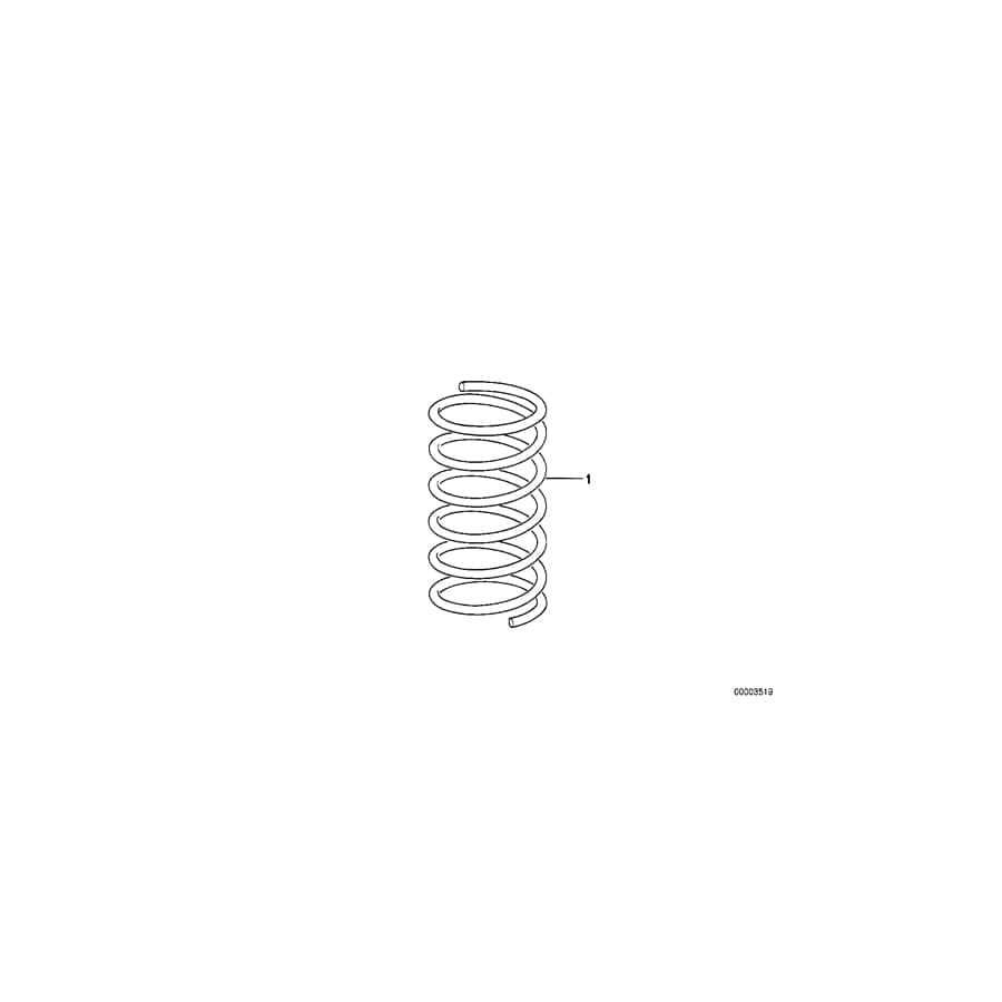 Genuine BMW 31308417050 BMW Front Coil Spring 140-60-160 (Inc. & M235i Racing) | Duco Car Parts UK Car Parts